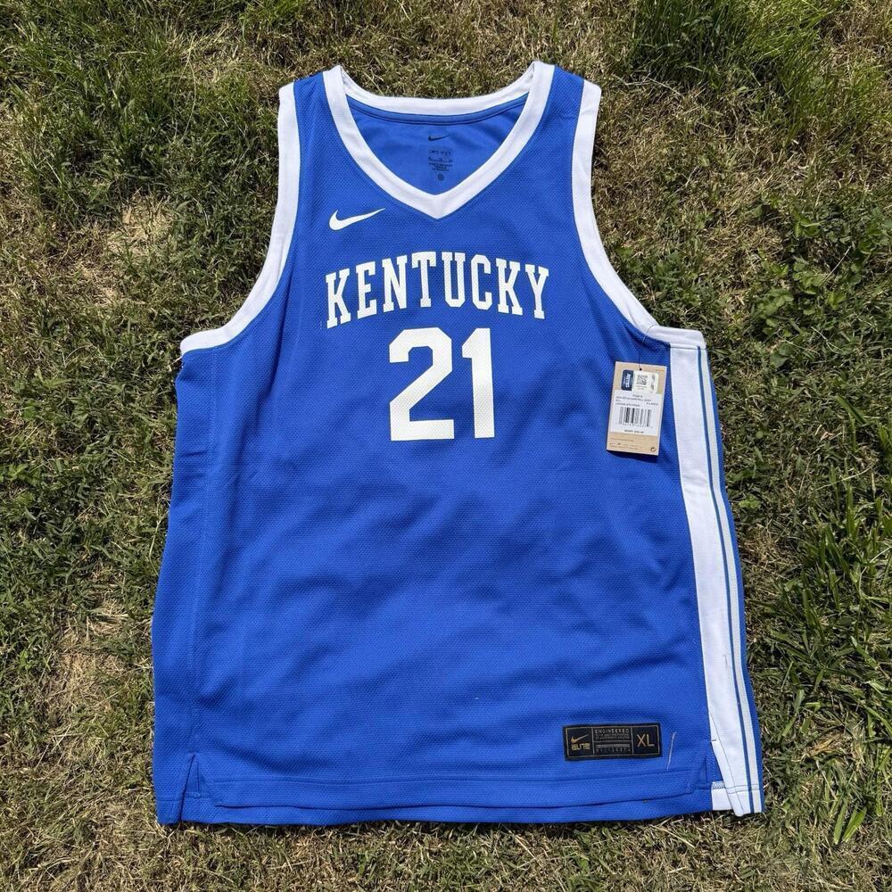NIKE KENTUCKY UK BASKETBALL JERSEY #21 DJ WAGNER Size XL Men